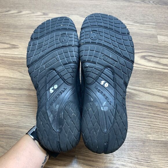 Merrell Encore Nova Crystal Slip On Clog Suede Black Leather J46830 Women Sz 6 - Picture 7 of 10